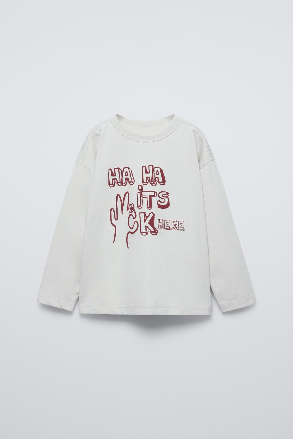 

Футболка с лозунгом ZARA, лед