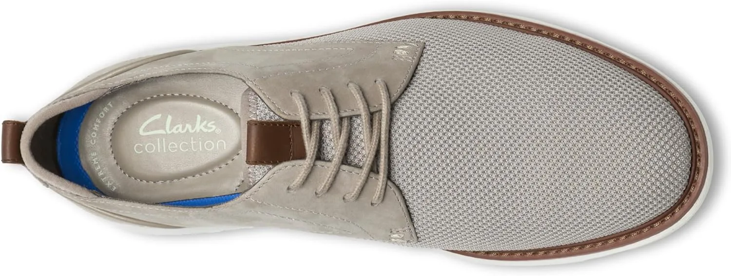 Мужские туфли Oxford Clarks Brantin, серый — фото 3