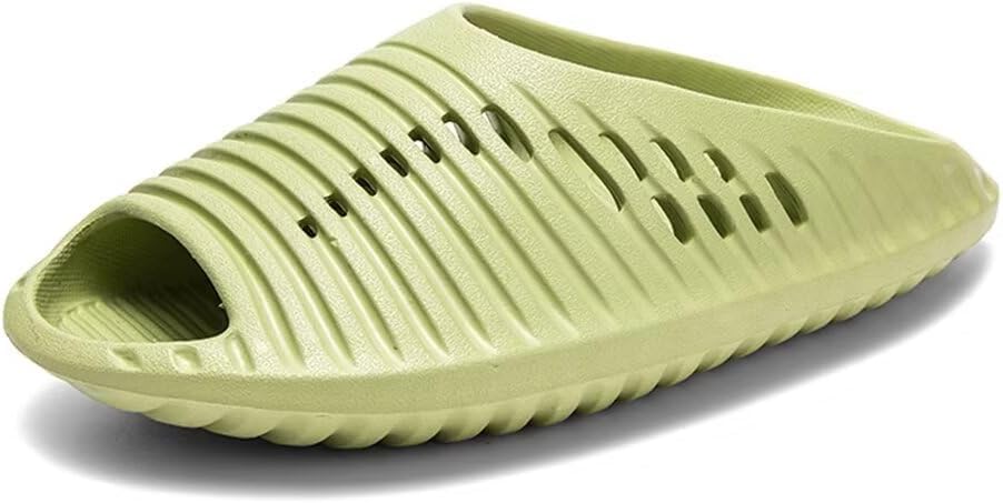 

Мужские сланцы Jakcuz EVA в форме НЛО, спортивные пляжные тапочки, для бассейна и улицы, с открытым носком, легкие, зеленый