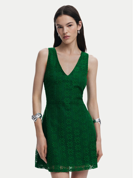 

Коктейльное платье облегающего кроя 25SWVW53 Desigual, зеленый