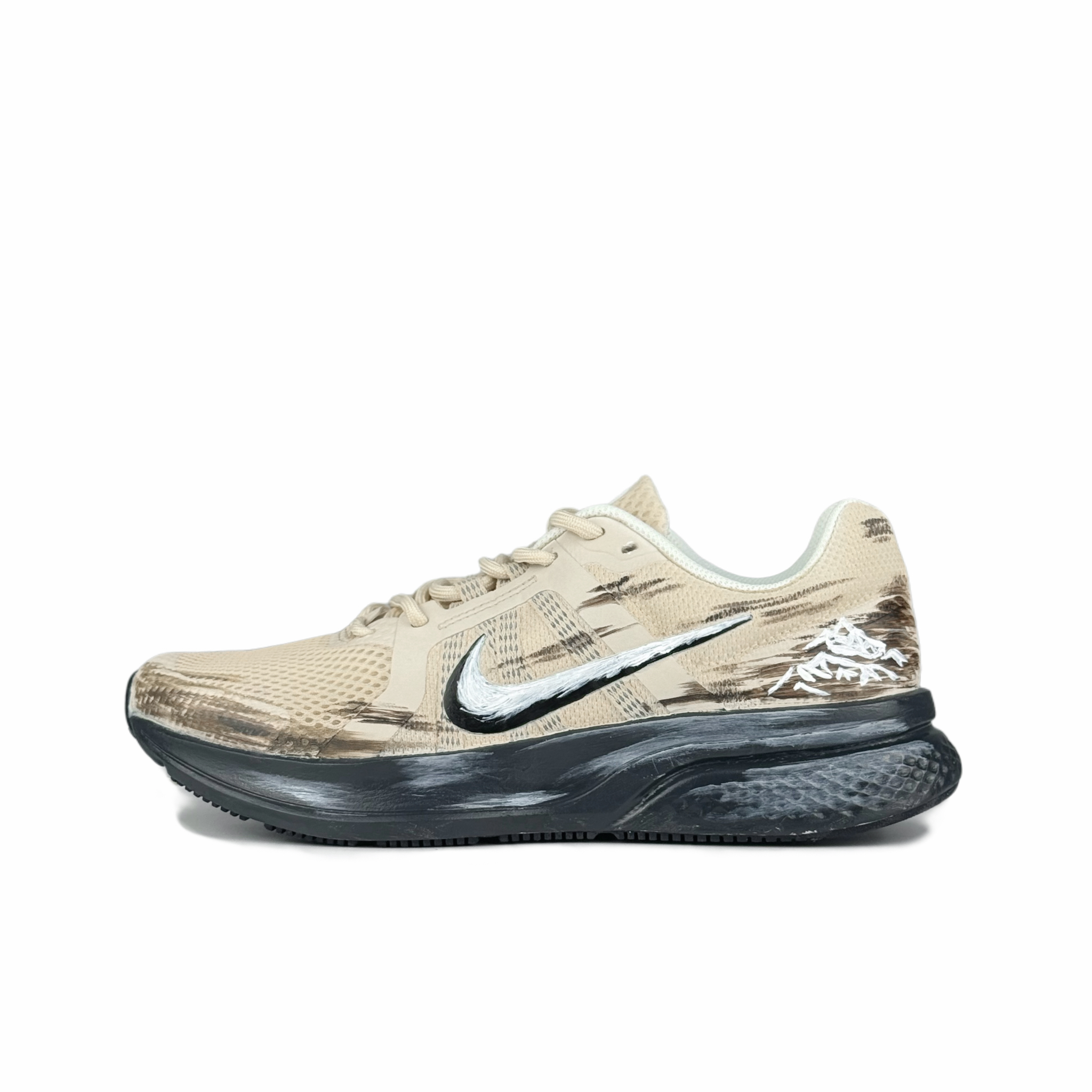 

Nike Кроссовки для бега из резины с низким верхом, устойчивые к истиранию и скольжению, мужские, коричневые