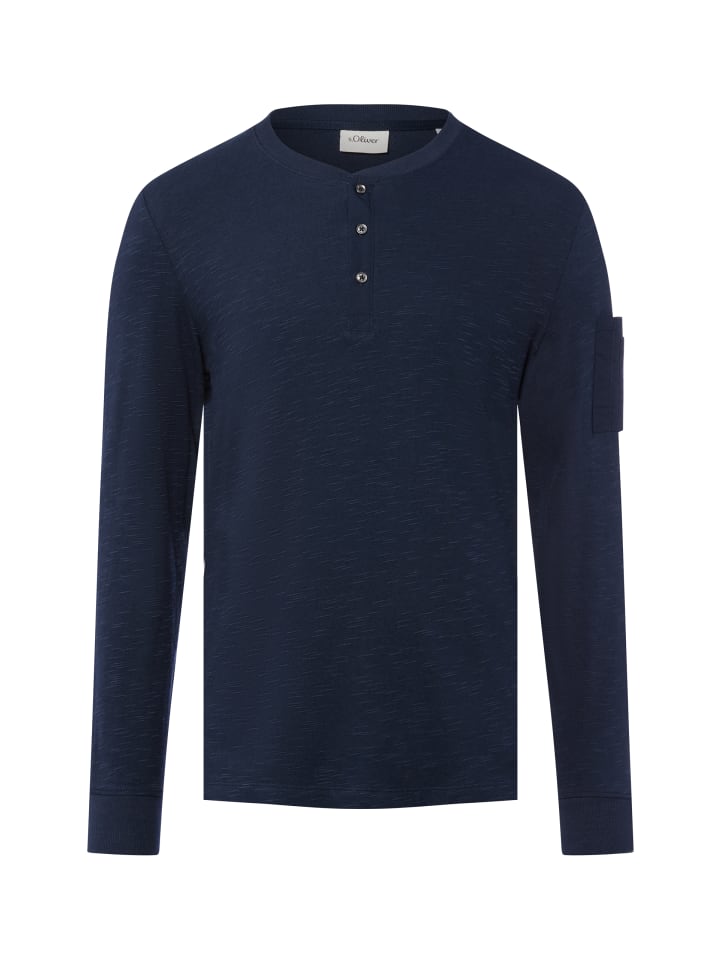 

Рубашка с длинными рукавами темно-синего цвета s.Oliver