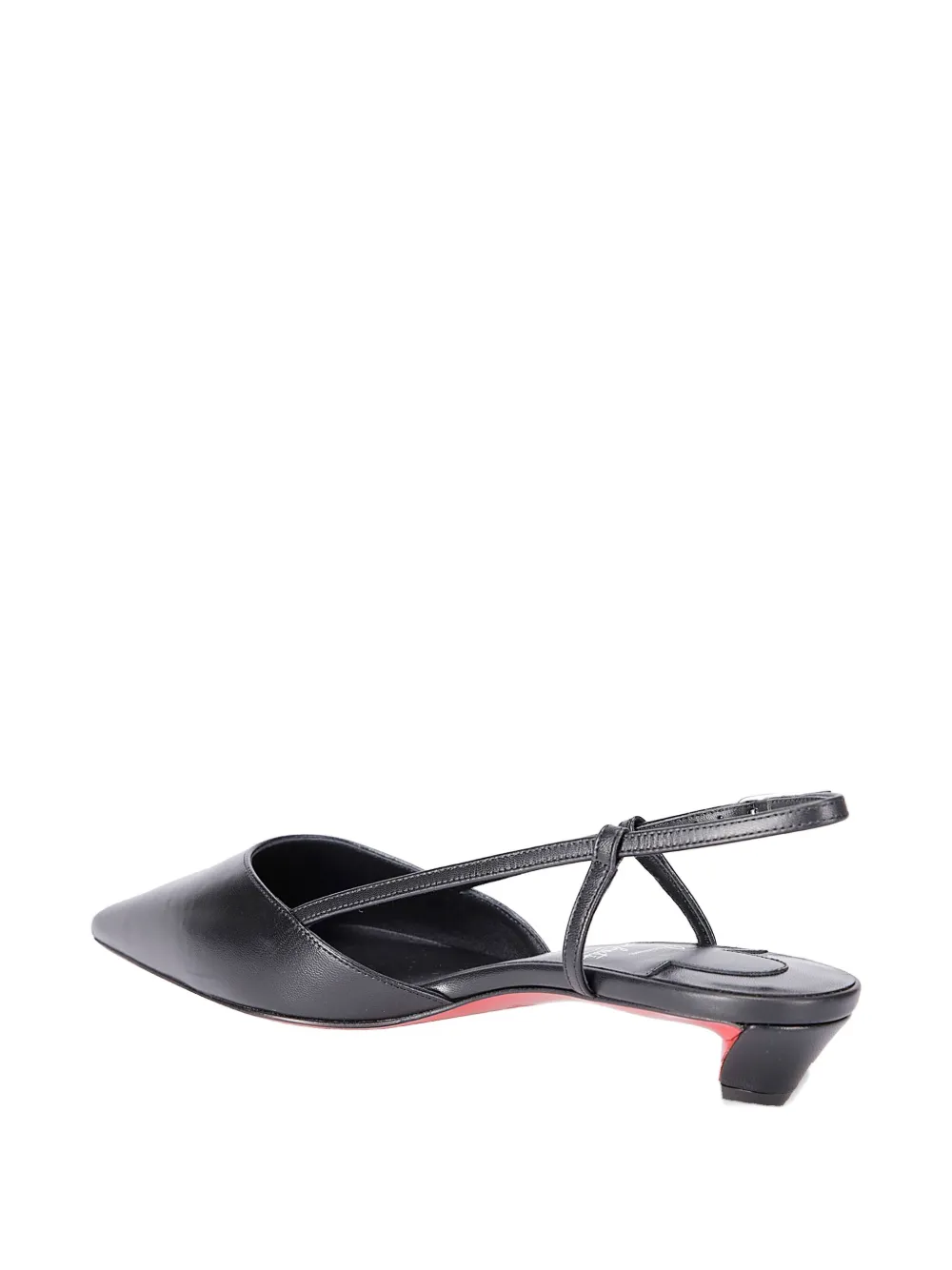 Туфли Miss Z из кожи с острым носком 25 мм Christian Louboutin, черный — фото 3