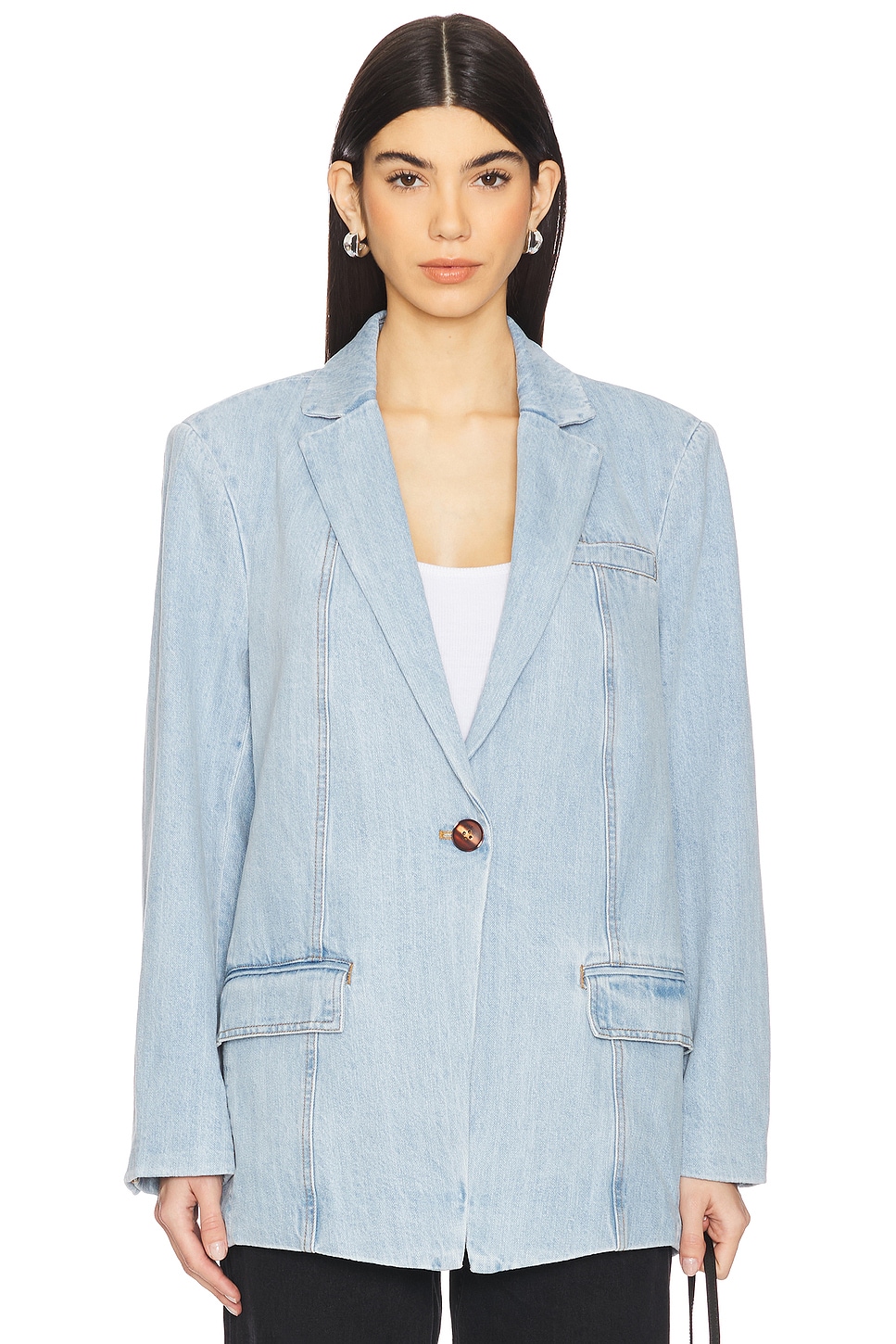 

Пиджак Vella Gestuz, light blue washed