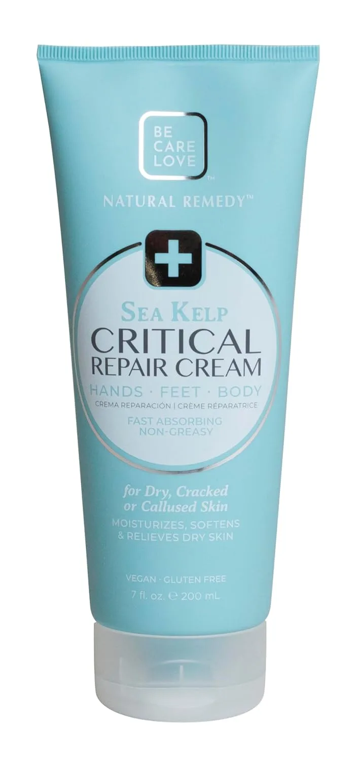 BCL Spa Critical Repair Cream с органическими цветами арники и морскими водорослями, интенсивно увлажняющие аргановое масло и масло ши для смягчения кожи, 207 мл