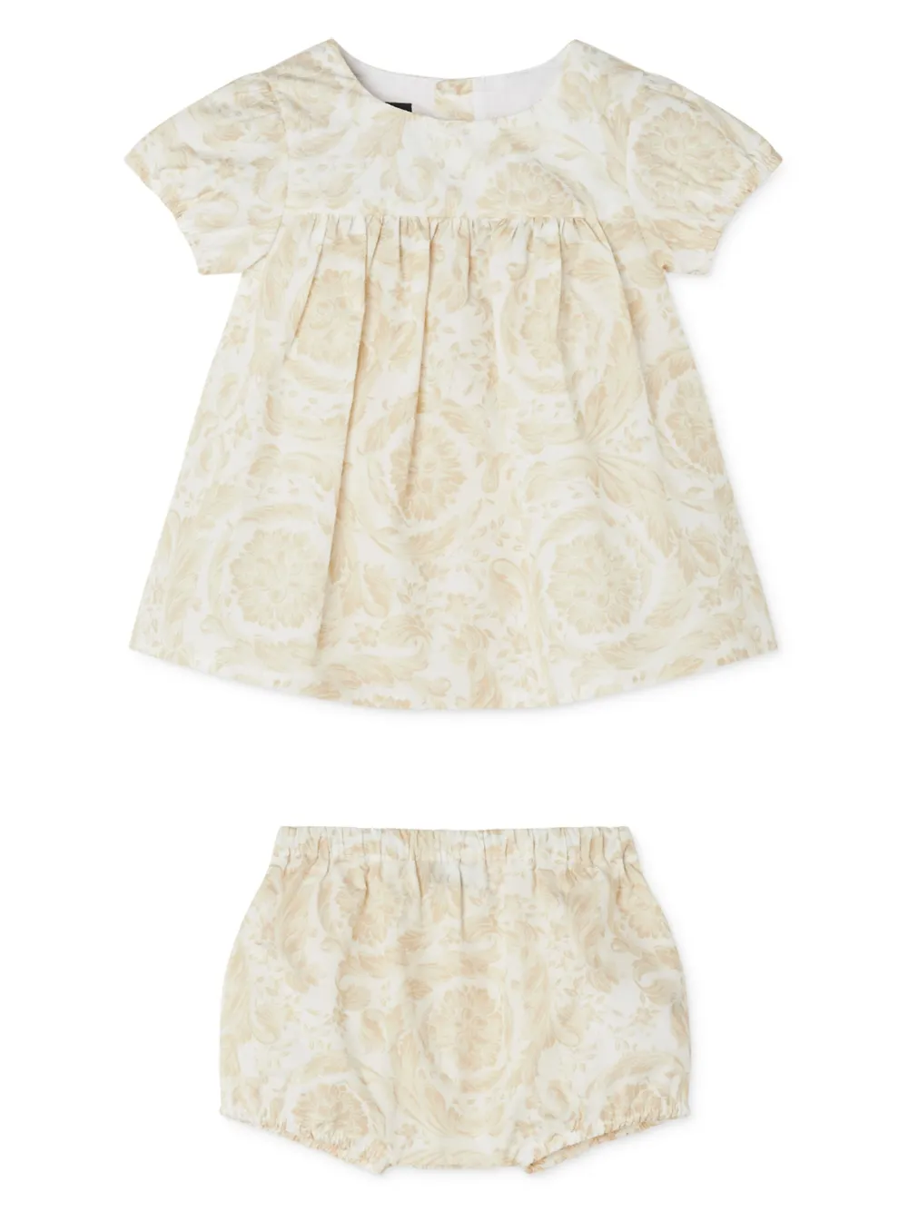

Платье с принтом Barocco Versace Kids, нейтральный