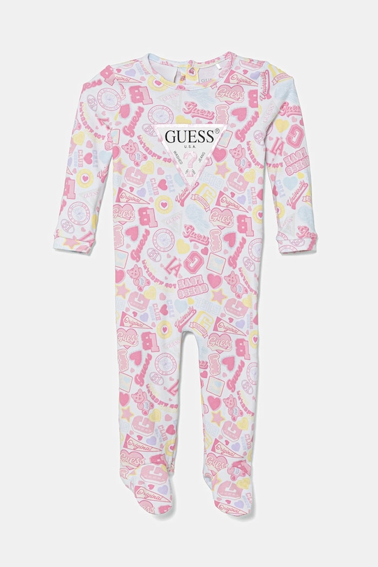 

Хлопковые пижамы для младенцев Guess, розовый