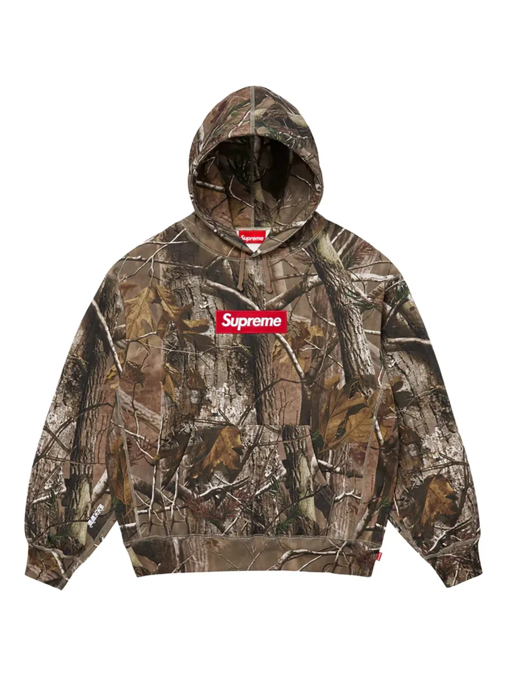 Худи с логотипом Box-logo Supreme, коричневый