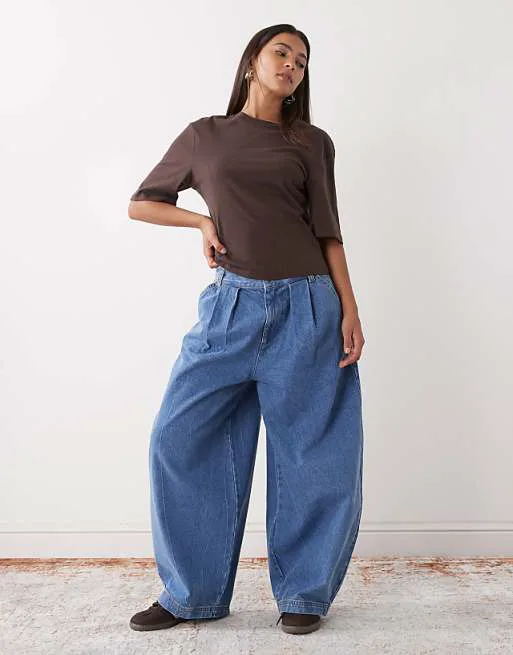 

Джинсы с воздушным шаром COLLUSION XL цвета "мрамор"