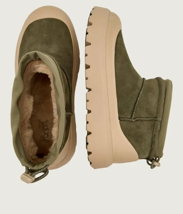 Ультраминиатюрные гибридные зимние ботинки Ugg, зеленый — фото 4