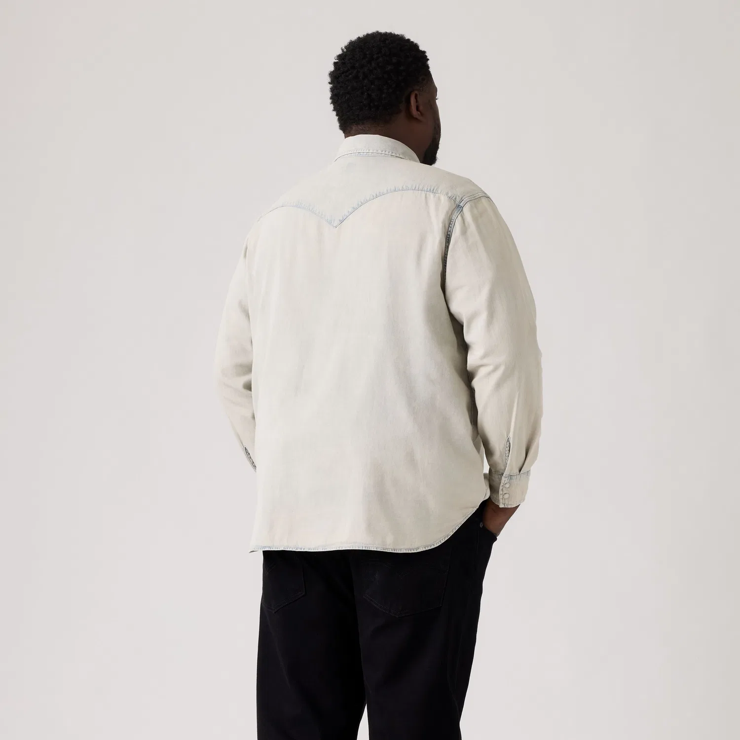 Классическая рубашка в стиле вестерн (большой размер) Levi's, Medium Wash — фото 4