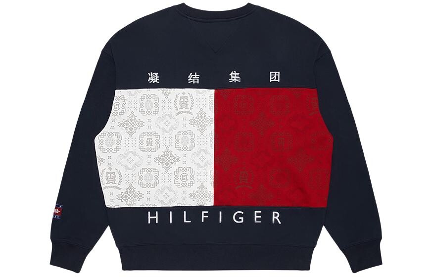 

CLOT Совместная модель толстовка унисекс темно-синего цвета Tommy Hilfiger, темно-синий