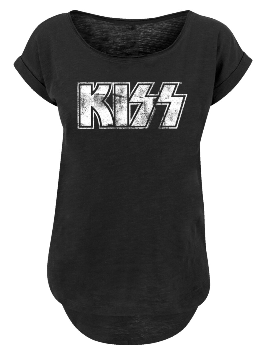 

Рубашка F4NT4STIC Kiss Rock Band Vintage Logo, черный