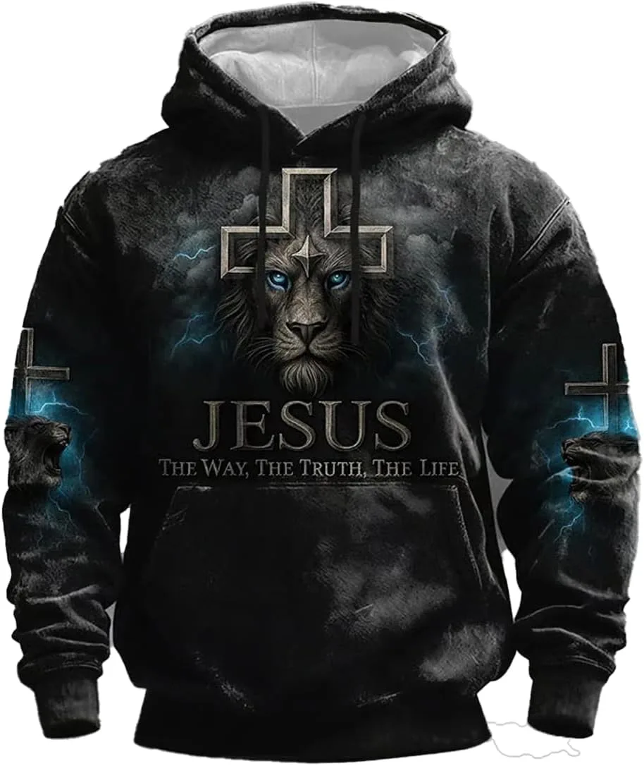 

Толстовка Jesus The Way The Truth And The Life черная CIVIZILUX