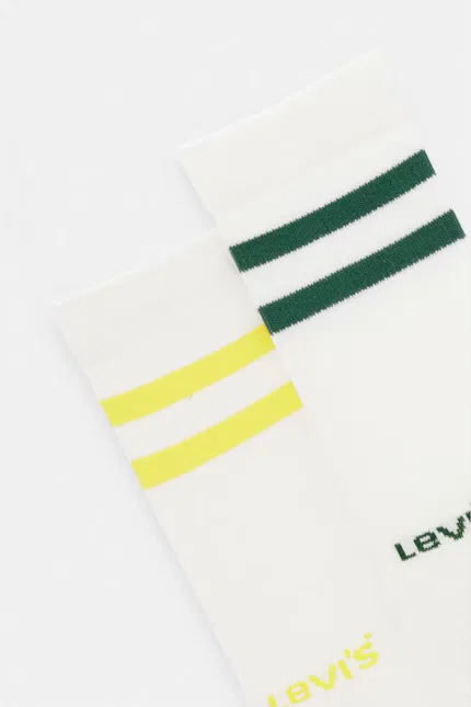 Носки из хлопка модель Skarpety z bawełną Levi's, бежевый — фото 2