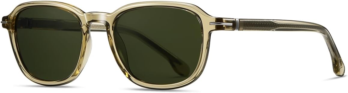 

Модные квадратные солнцезащитные очки для женщин, за рулем, поляризованные очки TR90, мужские очки с защитой от УФ-излучения UV400, оправа из ацетата weiyuchen, Yellow Green