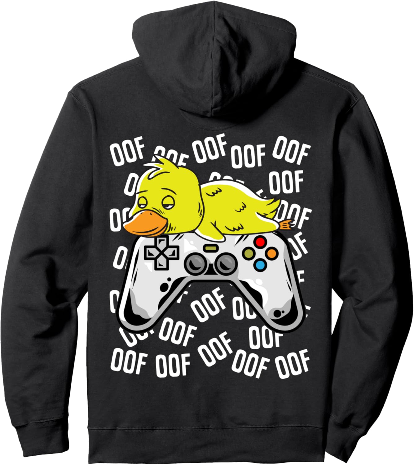 

Толстовка с капюшоном Duck Video Game NoobOof для детей, мальчиков и девочек Funny Gamer Sweater By Crushretro, черный