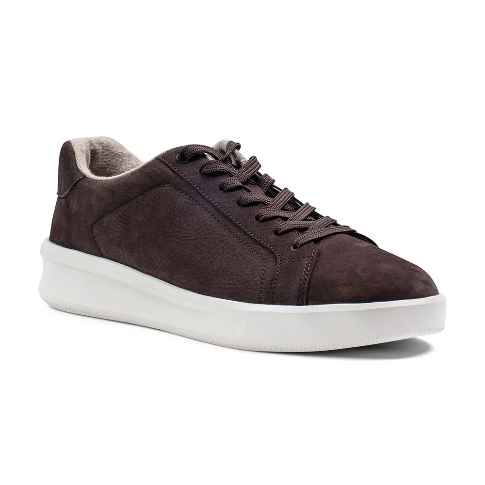 Мужские тёмно-коричневые низкие кеды Rockport LT Court2 Lace to Toe