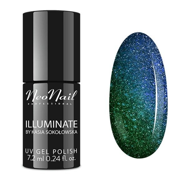 

Neonail, Illuminate, гибридный лак для ногтей, насыщенный малахит, 7,2 мл