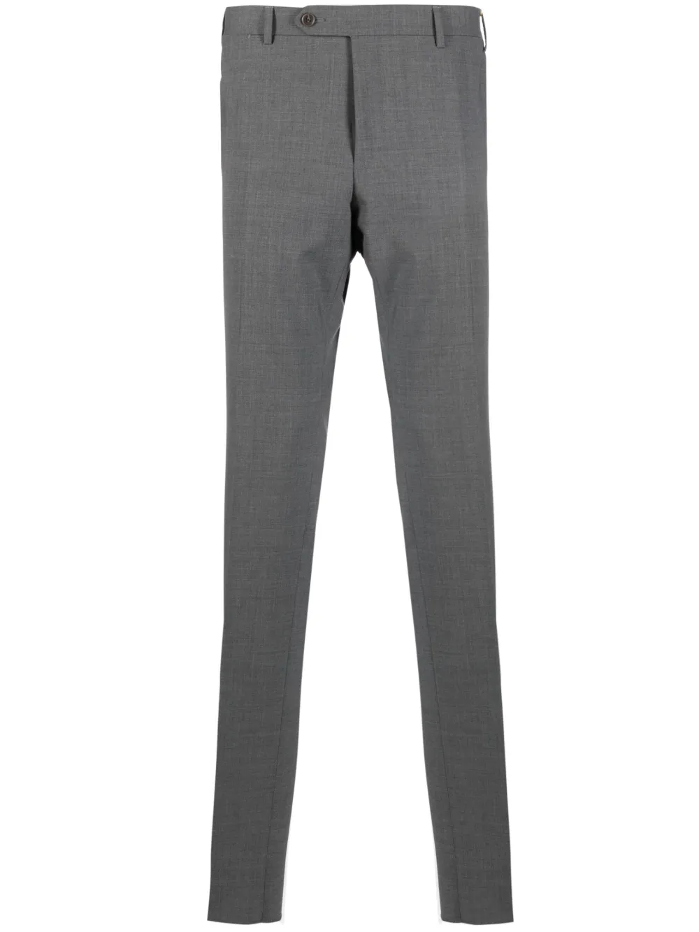 

Брюки строгого кроя из смесовой шерсти Canali, серый