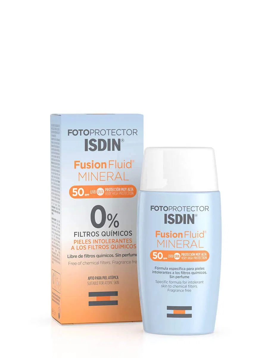 Минеральный солнцезащитный флюид для лица SPF 50 Isdin Fusion Fluid MINERAL Isdin
