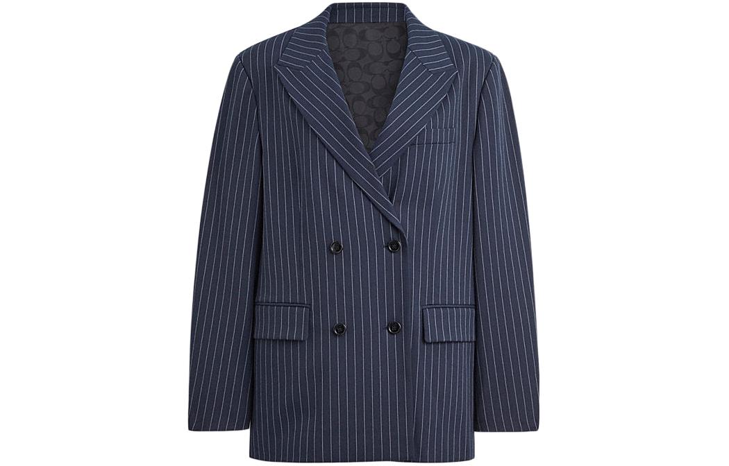 

COACH Женское пальто для делового костюма, Dark Blue