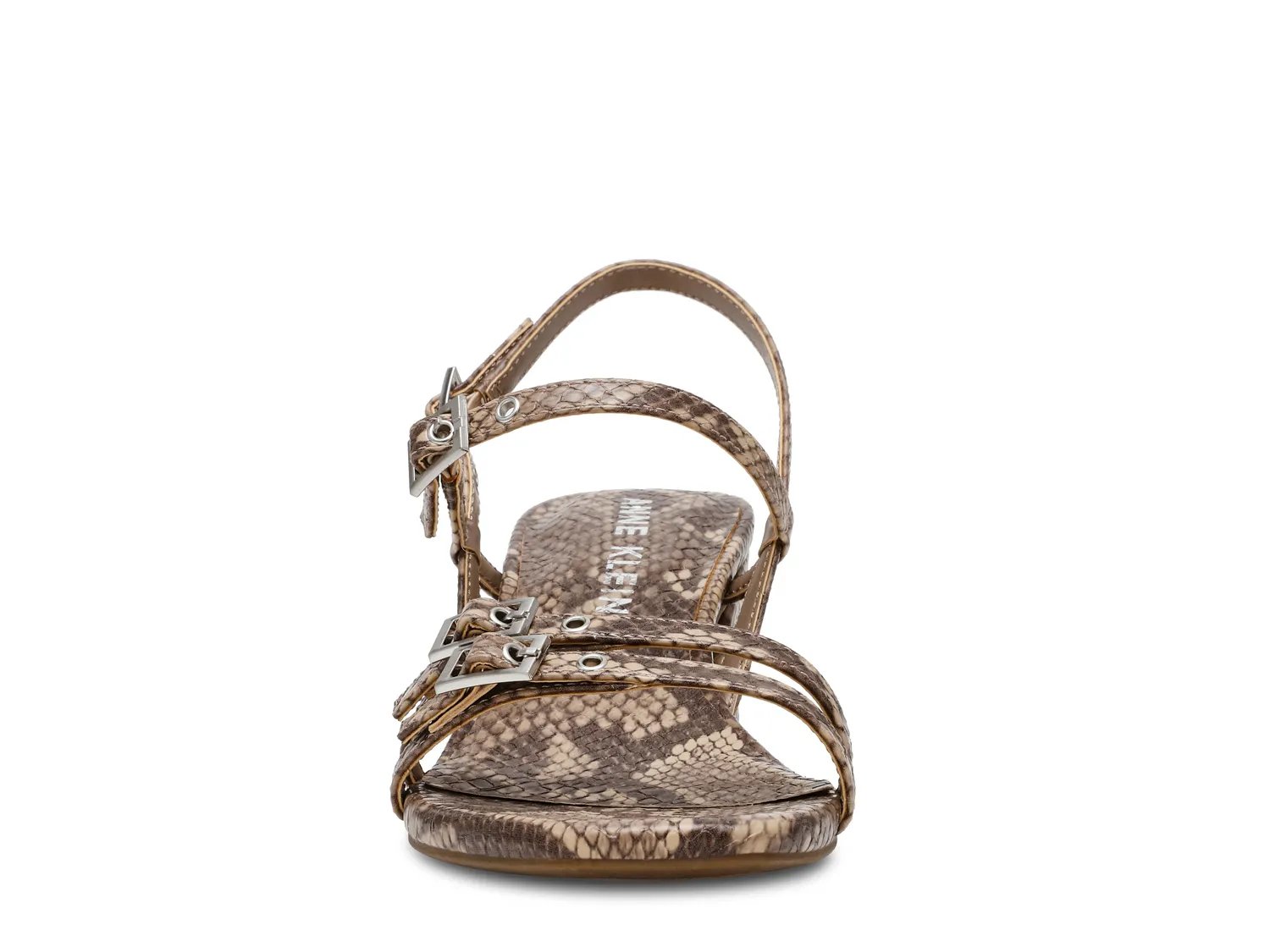 Сандалии Anne Klein Mackenzie Sandal, Taupe Snake Print