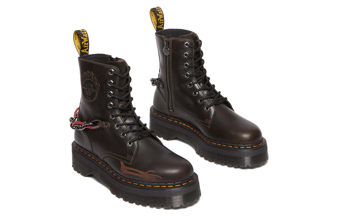 WARNER BROS. x Jadonseries WB100 Короткий ботинок Мартин 5 см Унисекс Тёмный Тёплый Серый Dr.Martens, Тёмный Тёплый Серый Умбра — фото 4