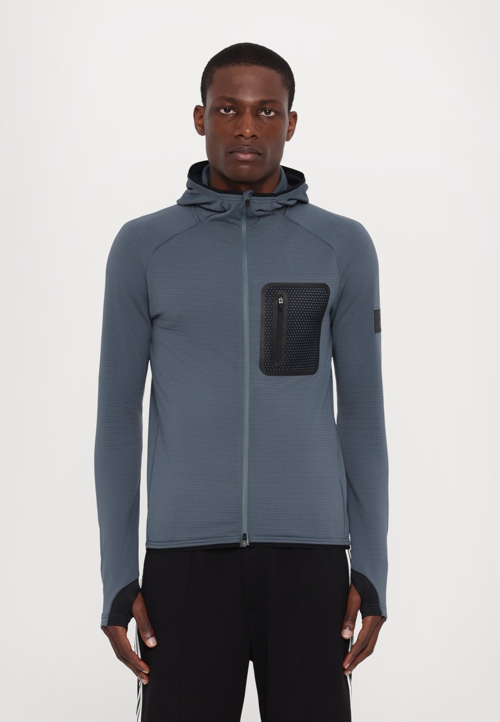 

Толстовка на молнии EA7 Emporio Armani, сине-серый