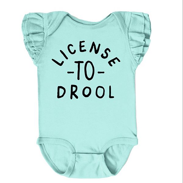 

Боди с рукавами-крылышками License to drool The Juniper Shop, Seafoam