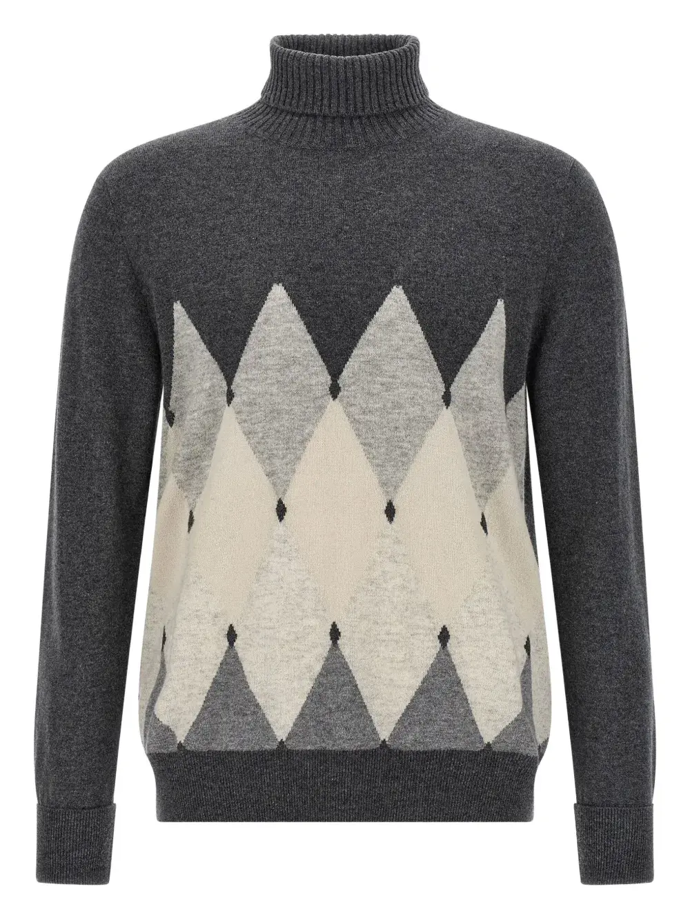 

Водолазка с ромбовидным узором Ballantyne, серый