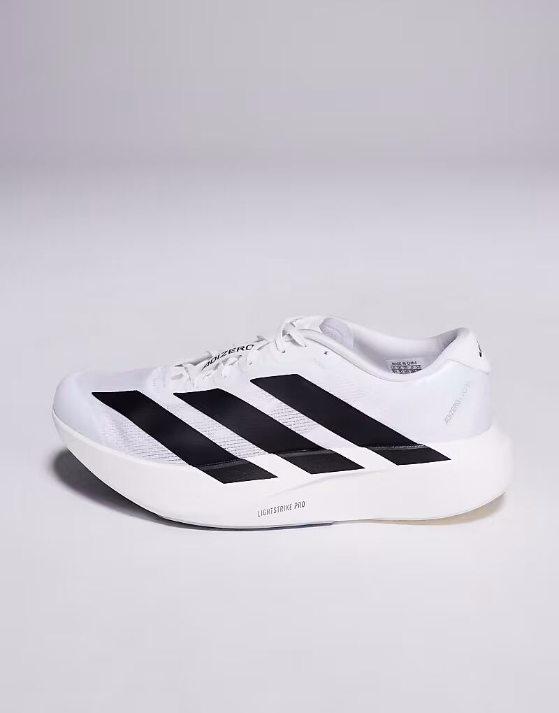 Кроссовки Adidas Running Adizero EVO SL белого и черного цвета Adidas Performance — фото 2