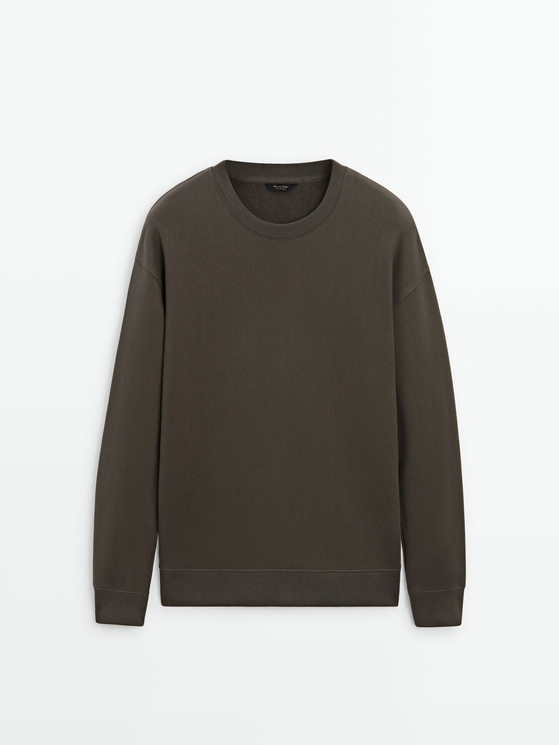 

Толстовка с круглым вырезом из хлопковой смеси Massimo Dutti, черный, Бежевый, Толстовка с круглым вырезом из хлопковой смеси Massimo Dutti, черный