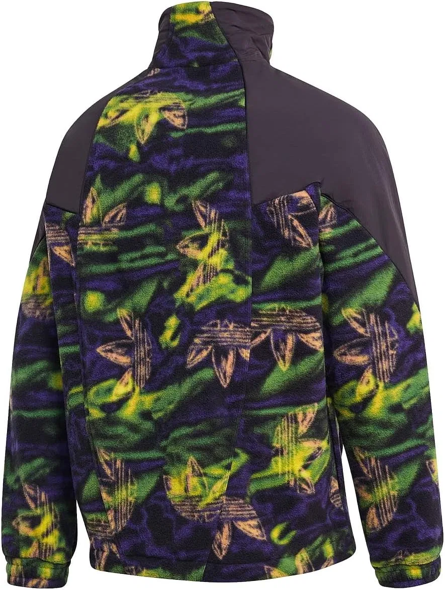 Мужская спортивная куртка adidas Originals с принтом Big Trefoil Polarfleece — фото 3