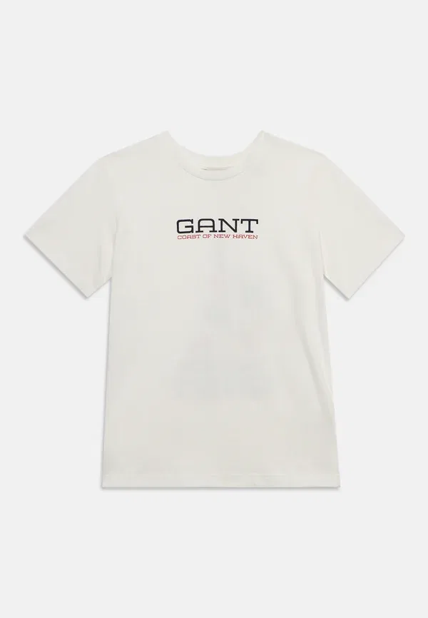 Футболка с графическим принтом Gant Coastal, белый