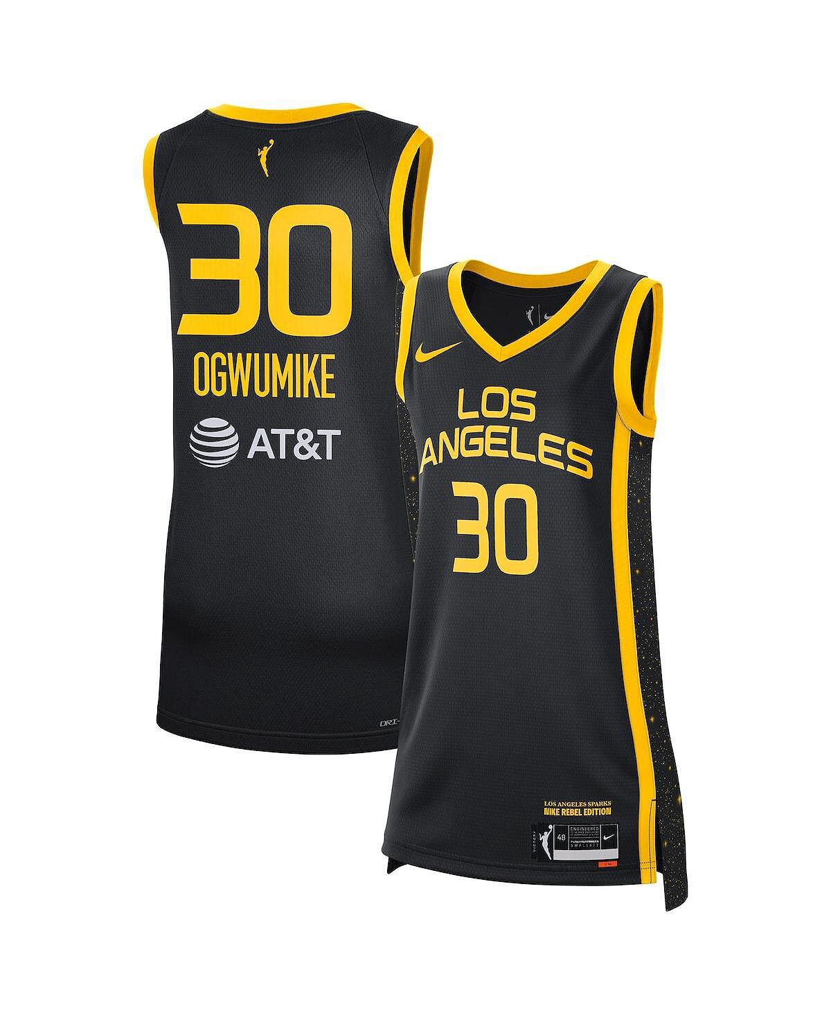 

Женская черная майка Nneka Ogwumike Los Angeles Sparks Victory - Rebel Edition Nike, черный