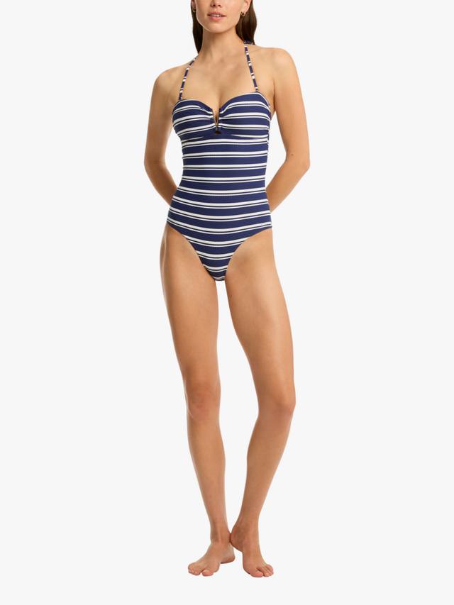 

Купальник бикини Biarritz с бандо Sea Level, French Navy/White