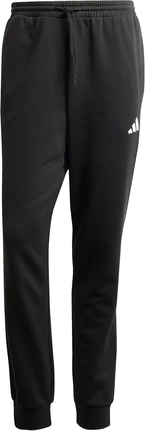 Мужские спортивные брюки Adidas Essentials Feel Cozy из флиса, черно-белый — фото 2