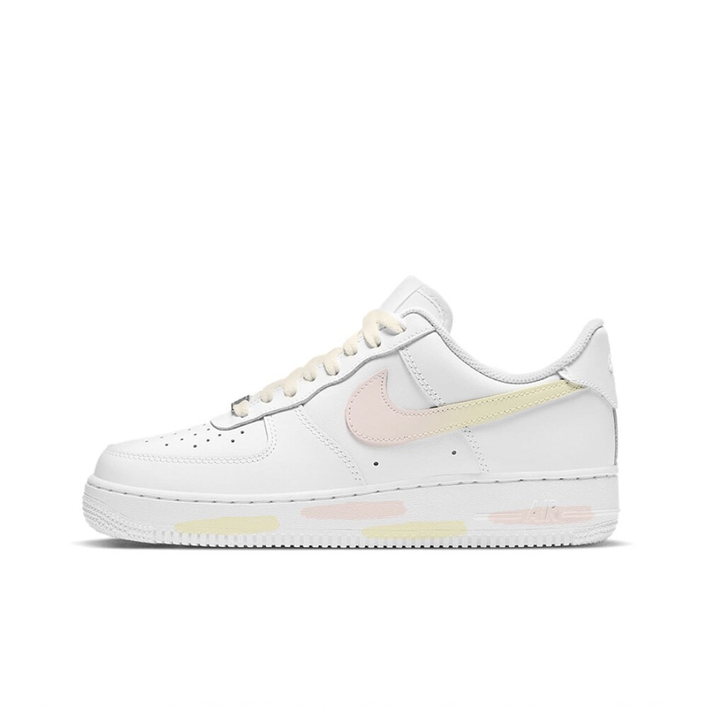 

Кроссовки Nike Air Force 1 Skateboarding Shoes Men Low-top Pink/Yellow, розовый