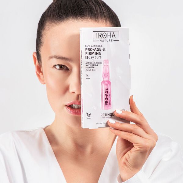 Сыворотка Iroha Nature — Ампулы для лица с ретинолом, укрепляющие против старения, , Ampoules, 1.5 мл — фото 3