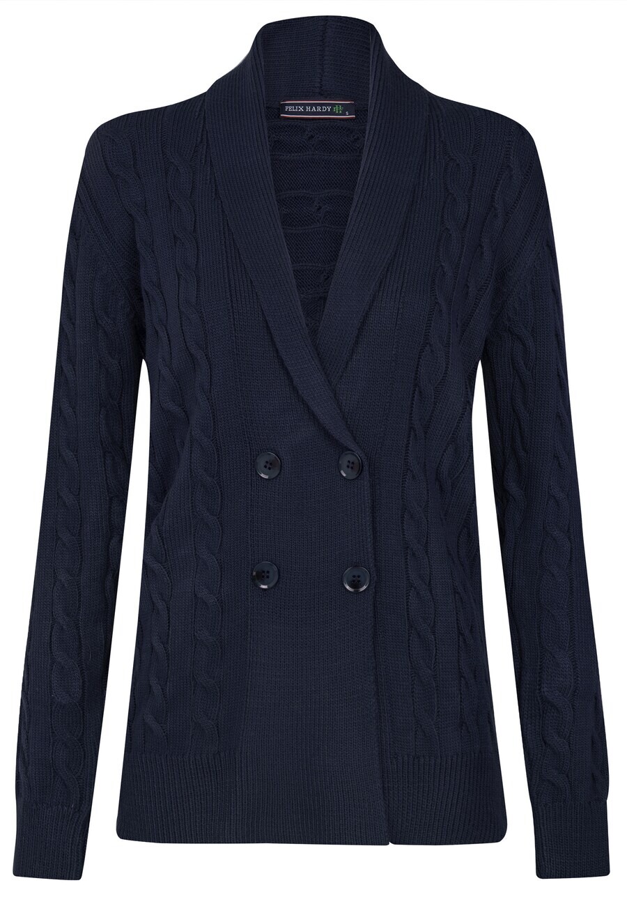 

Вязаный кардиган Felix Hardy Knit Cardigan, темно-синий