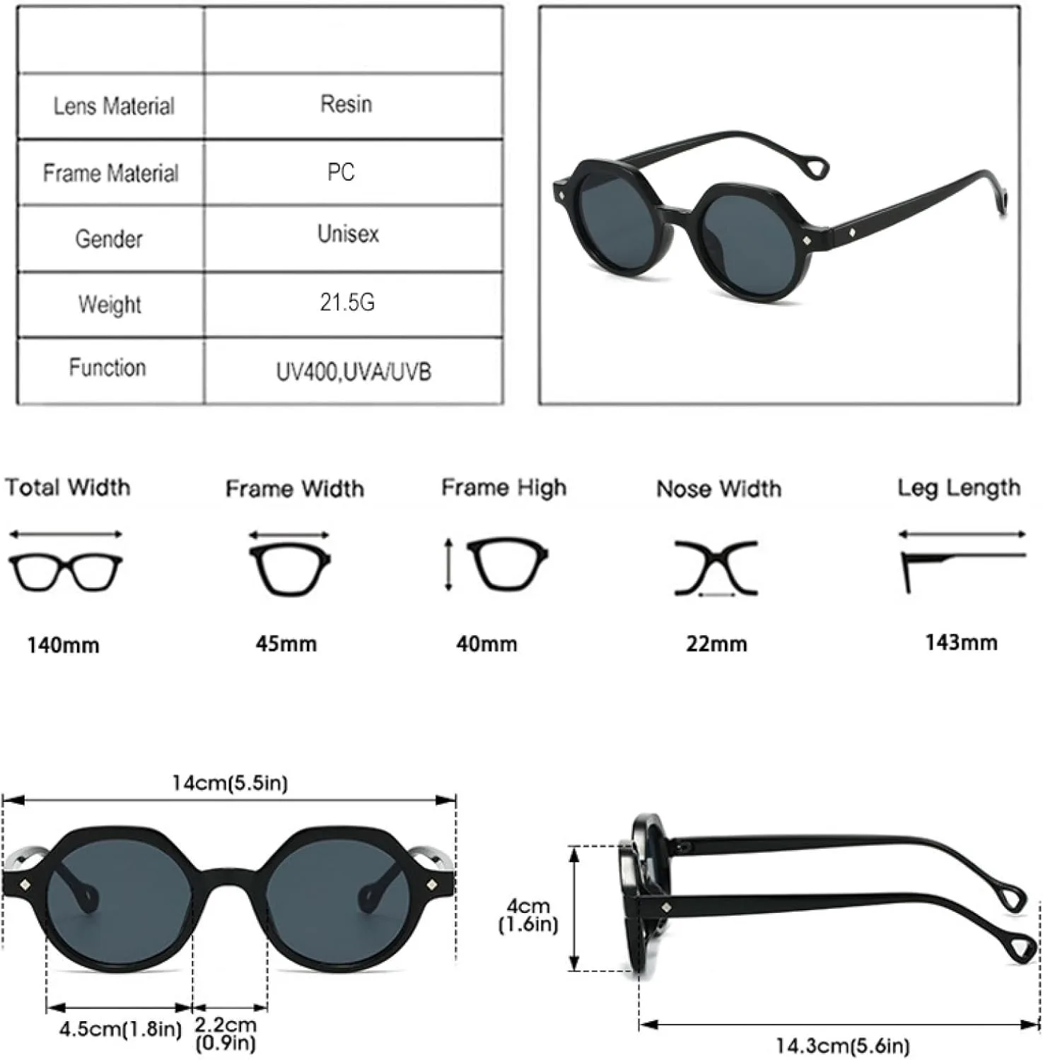 

Ретро маленькие круглые панк-солнцезащитные очки для женщин, модные градиентные очки UV400 для мужчин, солнцезащитные очки с заклепками TVTBBVV, Amber Tea Gradient