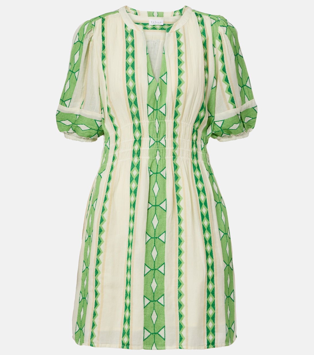 

Мини-платье из хлопка с узором Lucy Velvet, Velvet