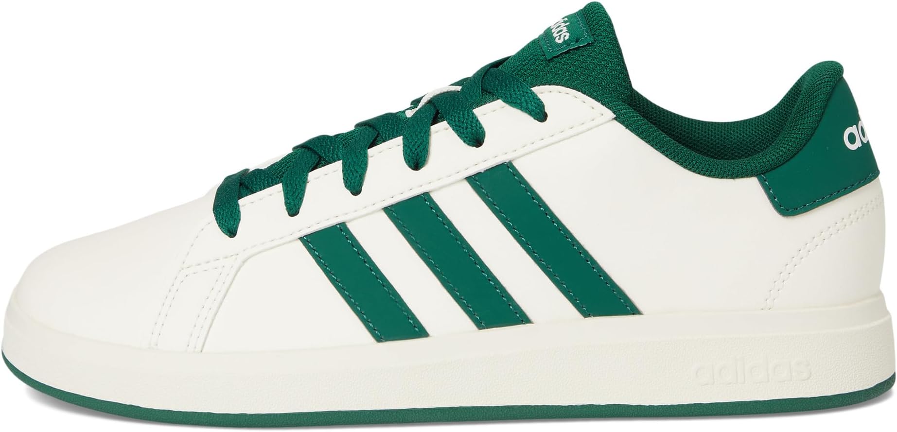 Кроссовки Adidas Kids Grand Court 2.0 Shoes, Off White/Collegiate Green/Black — фото 4