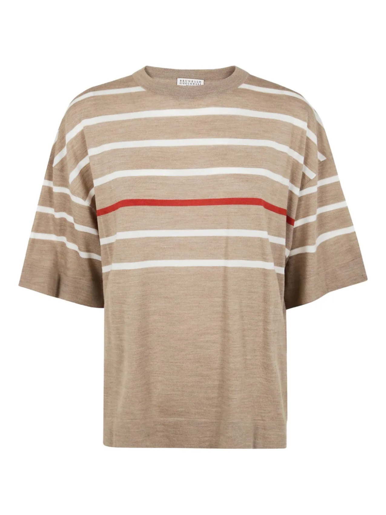 

Футболка из шерсти Brunello Cucinelli, коричневый