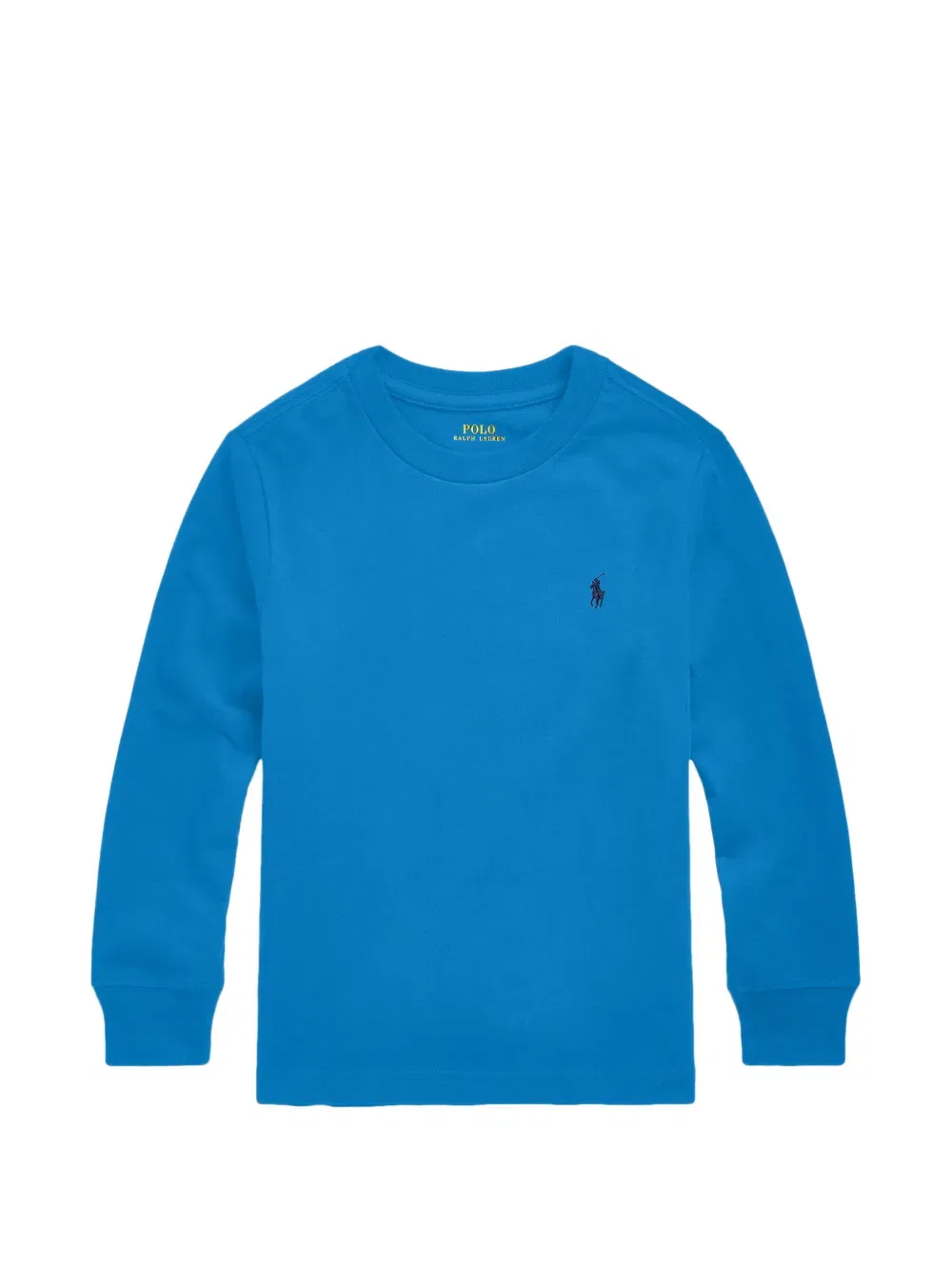 Футболка с длинными рукавами и вышитым логотипом Polo Ralph Lauren Kids, синий