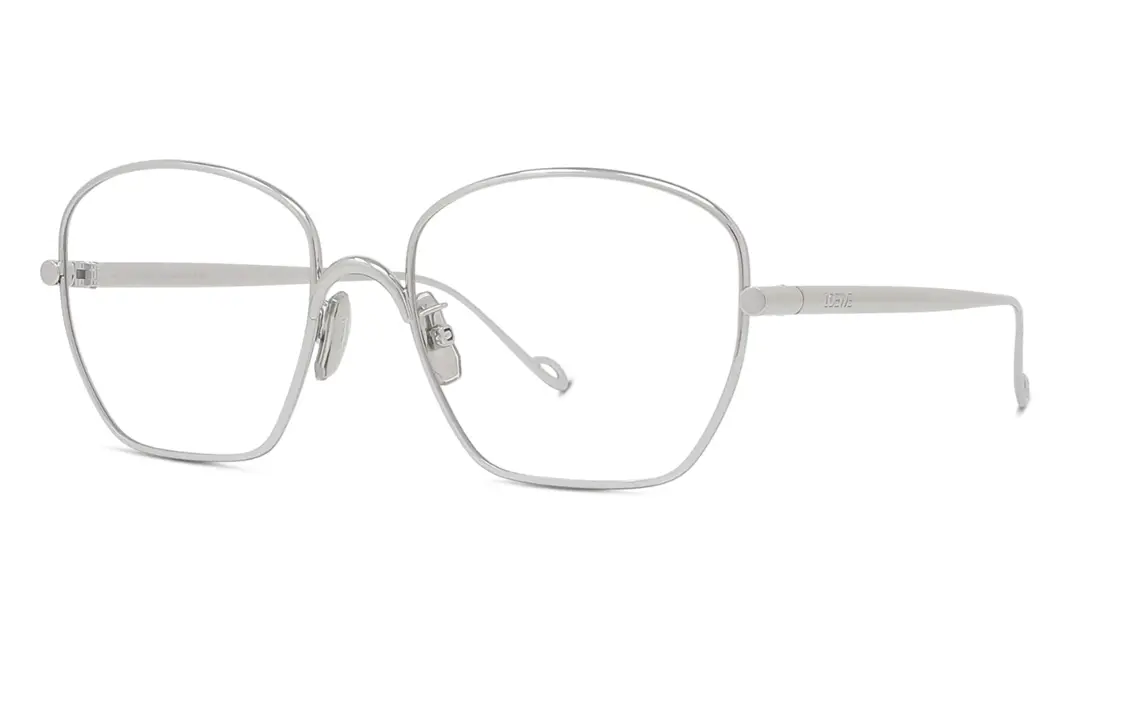 

LOEWE Металлическая квадратная оправа для очков унисекс серебристая