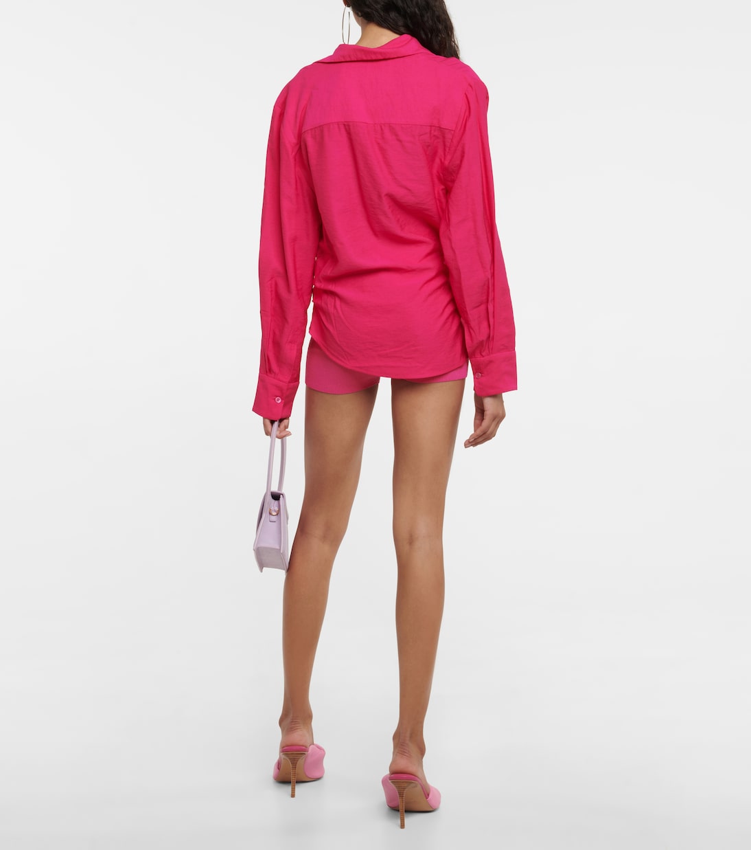 Рубашка La Chemise Bahia с завязками Jacquemus, розовый — фото 3