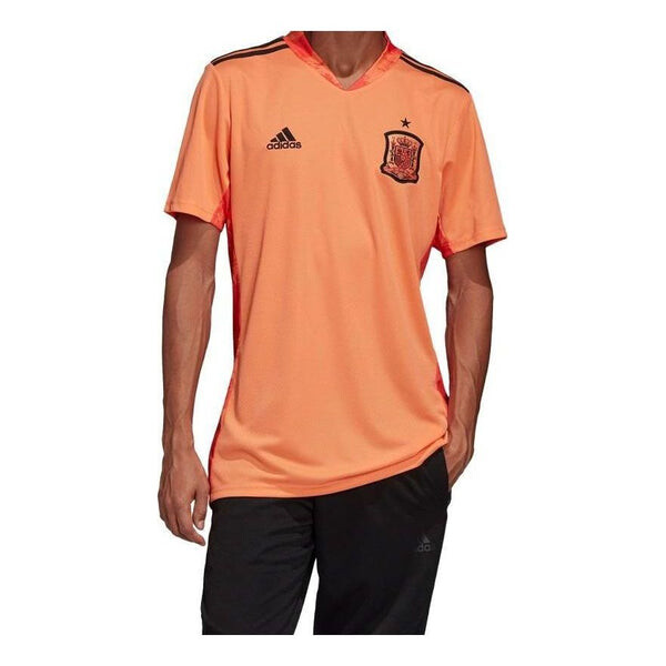Футболка 2020 2021 испания домашняя вратарская футболка Adidas, оранжевый — фото 2