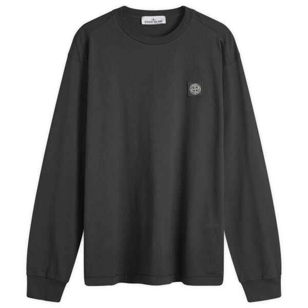 

Футболка с нашивками на длинные рукава Stone Island, черный